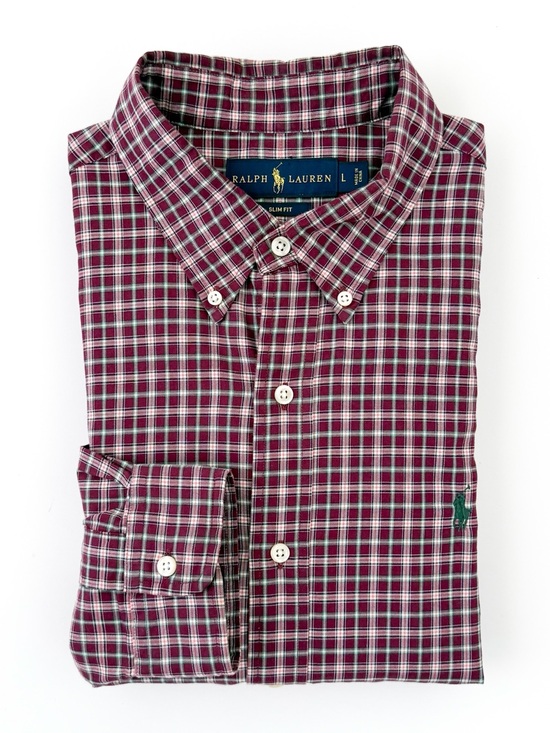 Polo Ralph Lauren Other - NEW Polo Ralph Lauren Slim Men’s Red Plaid Button-Down Shirt Cotton Twill L